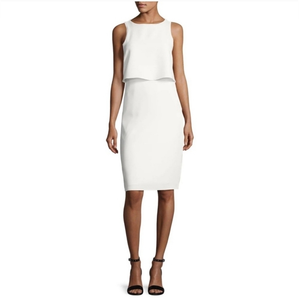 Rag & Bone Cream/White Sleeveless Open Back Dress Size L